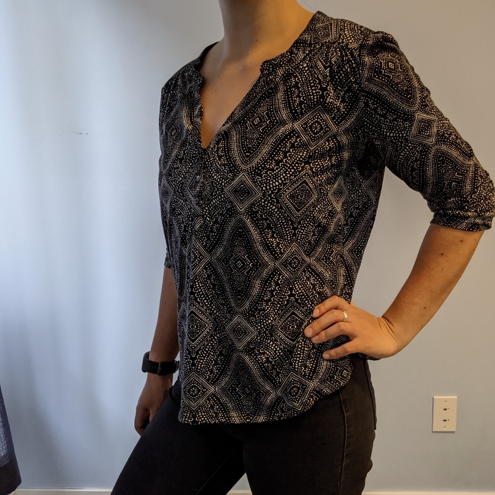 B&W Blouse